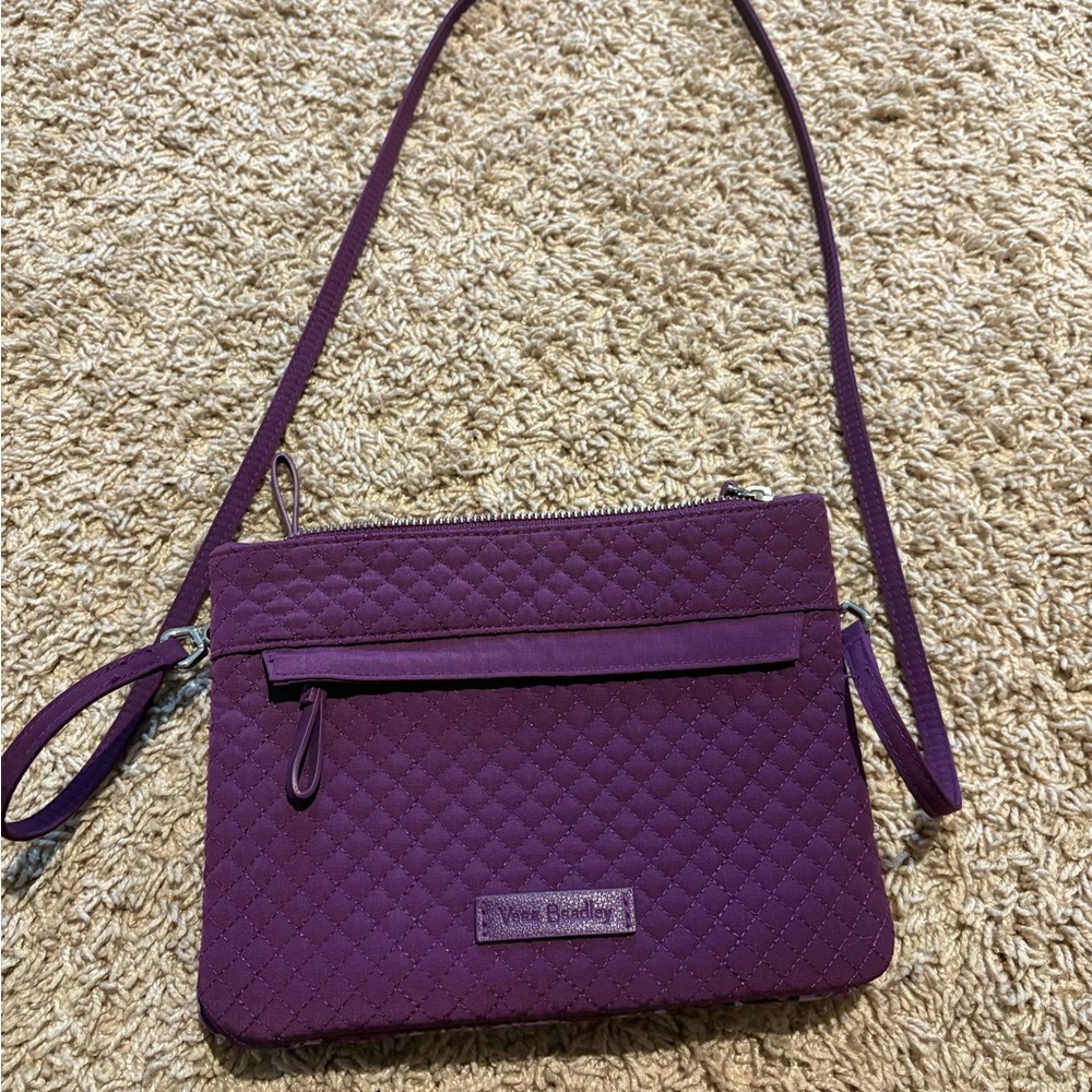 Vera Bradley Plum Quilted Crossbody Bag